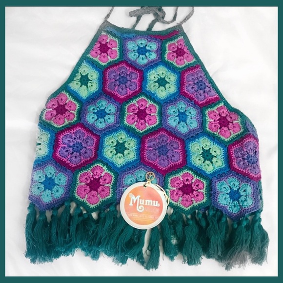 Show Me Your MuMu Tops - Show Me Your MUMU | Crochet Floral Halter Top